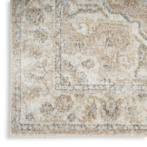HomeRoots 8' Timeless Beige Oriental Power Loom Area Rug - Stylish, Durable, Washable for Any Room Decor 8' X 10' 521800