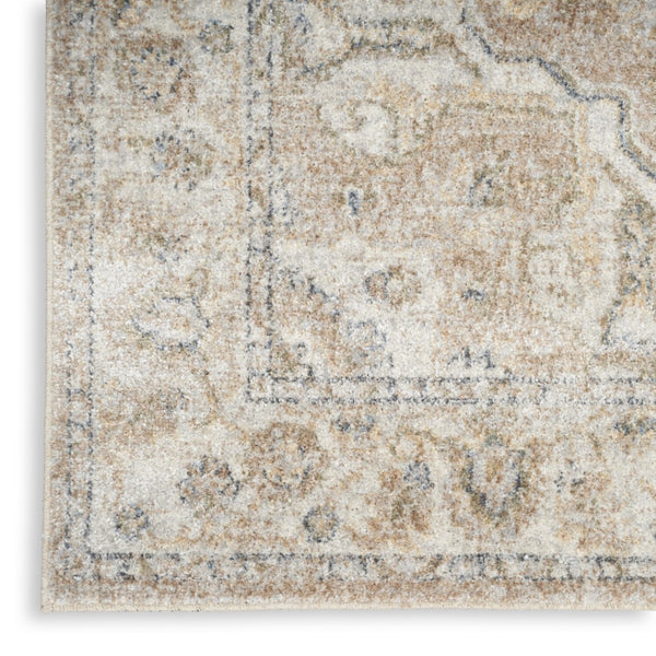 HomeRoots 8' Timeless Beige Oriental Power Loom Area Rug - Stylish, Durable, Washable for Any Room Decor 8' X 10' 521800