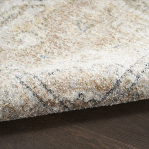 Homeroots 12' Beige Oriental Power Loom Washable Runner Rug - Elevate Your Space With Timeless Elegance  Polyester 521801