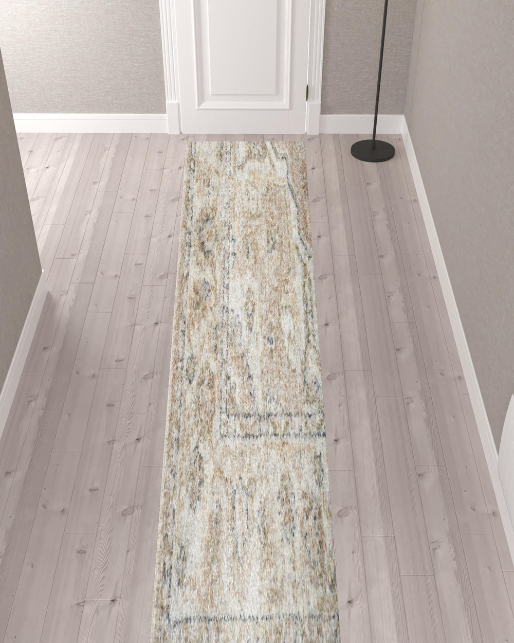 Homeroots 12' Beige Oriental Power Loom Washable Runner Rug - Elevate Your Space With Timeless Elegance  Polyester 521801