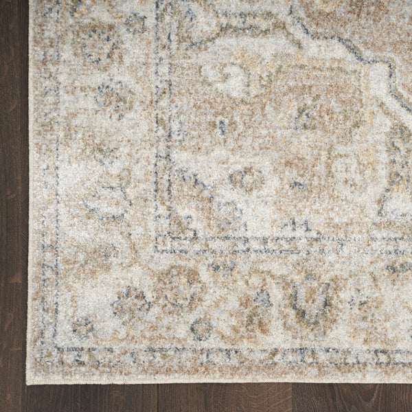 Homeroots 12' Beige Oriental Power Loom Washable Runner Rug - Elevate Your Space With Timeless Elegance  Polyester 521801