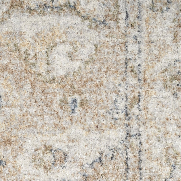 HomeRoots 8' Timeless Beige Oriental Power Loom Area Rug - Stylish, Durable, Washable for Any Room Decor 7' X 9' 521805
