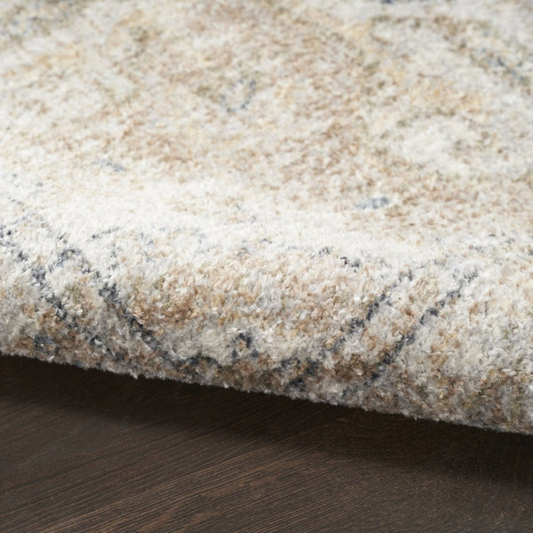 HomeRoots 8' Timeless Beige Oriental Power Loom Area Rug - Stylish, Durable, Washable for Any Room Decor 7' X 9' 521805
