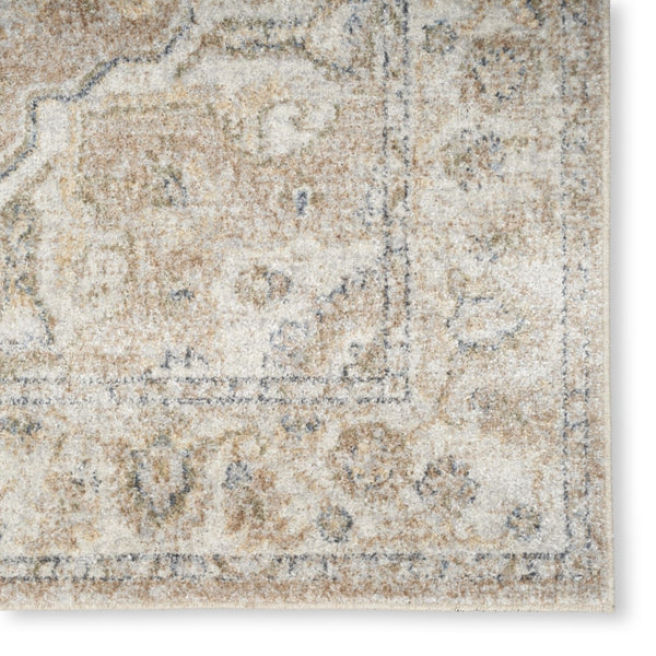 HomeRoots 8' Timeless Beige Oriental Power Loom Area Rug - Stylish, Durable, Washable for Any Room Decor 7' X 9' 521805