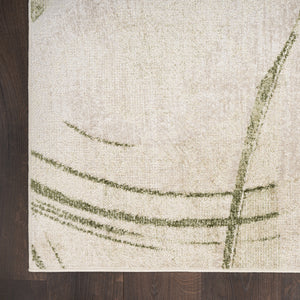 Homeroots 7' X 9' Denim Blue Oriental Power Loom Washable Area Rug  Polyester 521807