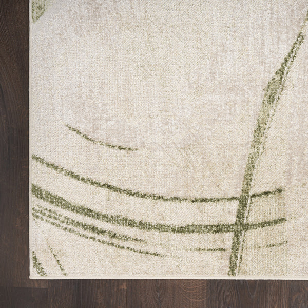 Homeroots 7' X 9' Denim Blue Oriental Power Loom Washable Area Rug  Polyester 521807