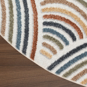 Homeroots 5' X 7' Denim Blue Oriental Power Loom Washable Area Rug  Polyester 521810