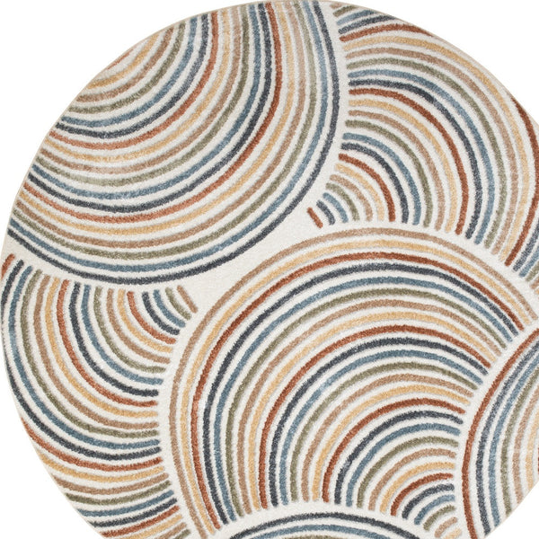 Homeroots 5' X 7' Denim Blue Oriental Power Loom Washable Area Rug  Polyester 521810