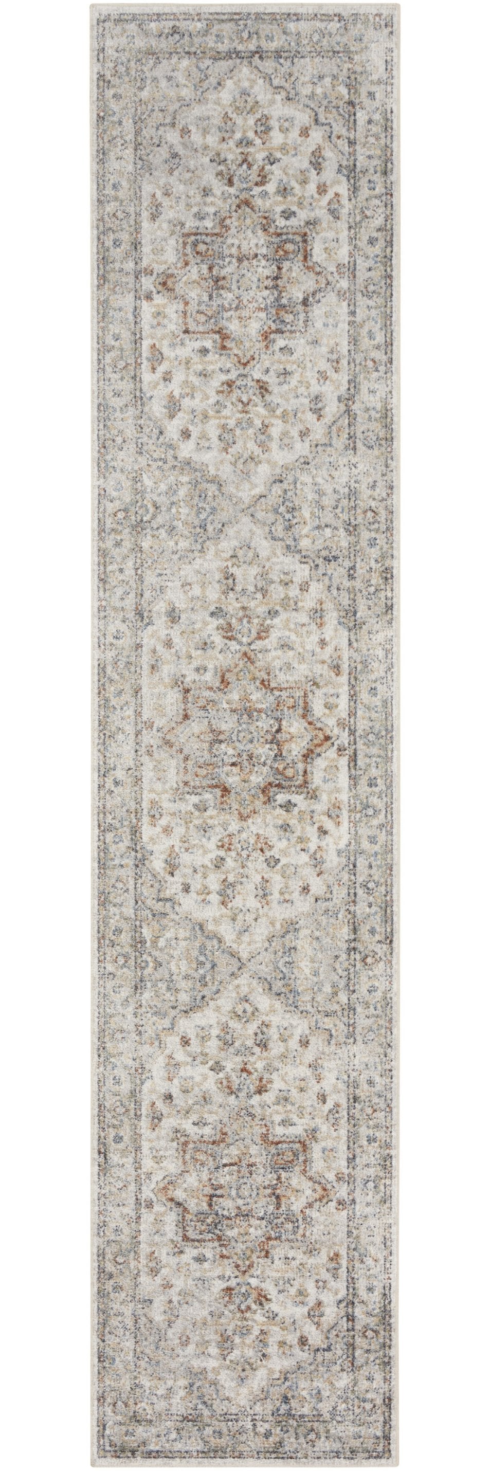 Homeroots 12' Gray Oriental Washable Runner Rug – Durable, Stylish, And Perfect For Hallways Or Laundry Rooms!  Polyester 521818