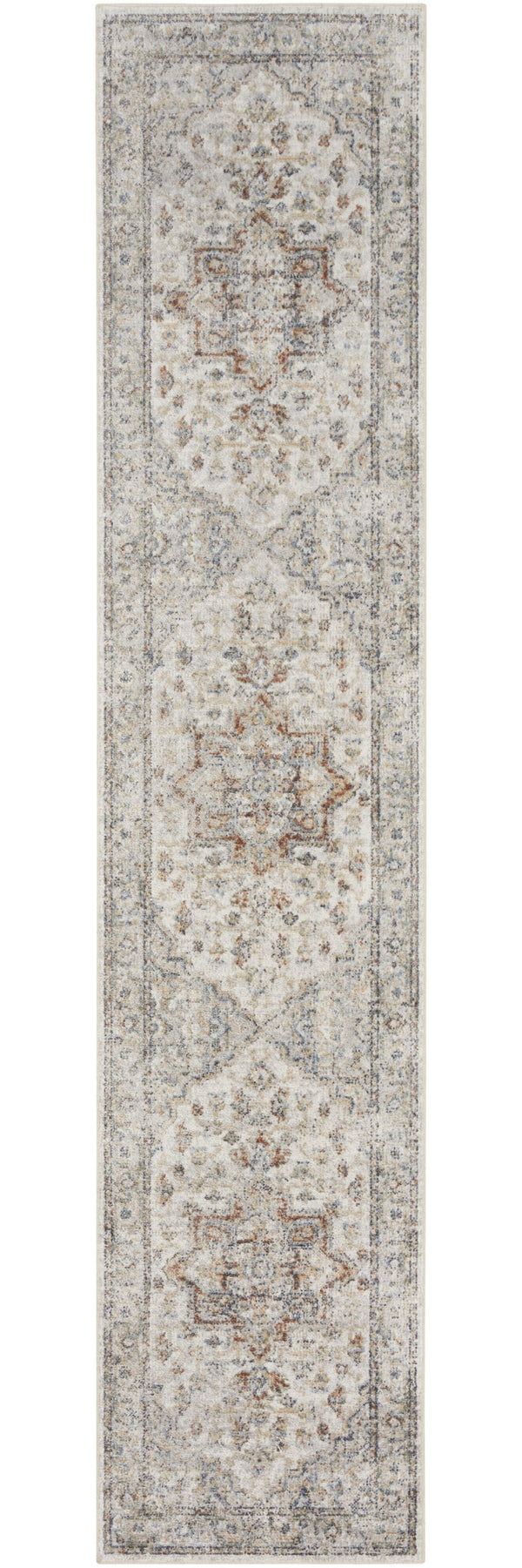 Homeroots 12' Gray Oriental Washable Runner Rug – Durable, Stylish, And Perfect For Hallways Or Laundry Rooms!  Polyester 521818