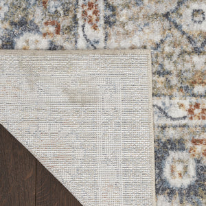 Homeroots 8' X 10' Gray Oriental Power Loom Washable Area Rug  Polyester 521819