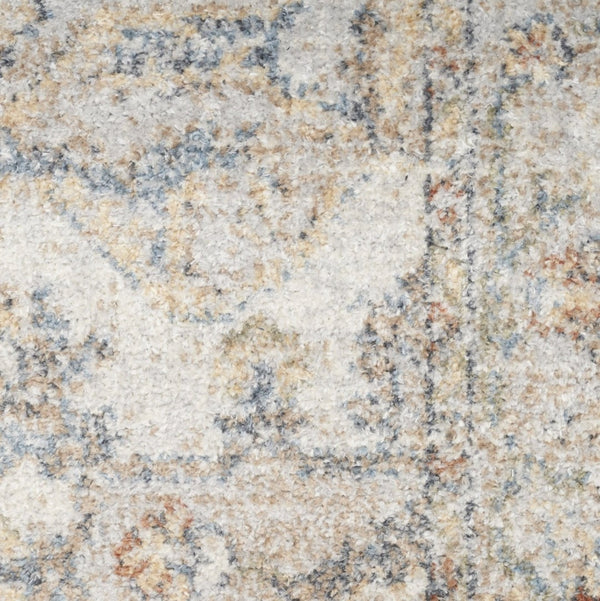 HomeRoots 9' Gray Oriental Power Loom Area Rug - Elegant Design for Cozy Living Spaces & Durability Guaranteed 8' X 10' 521819
