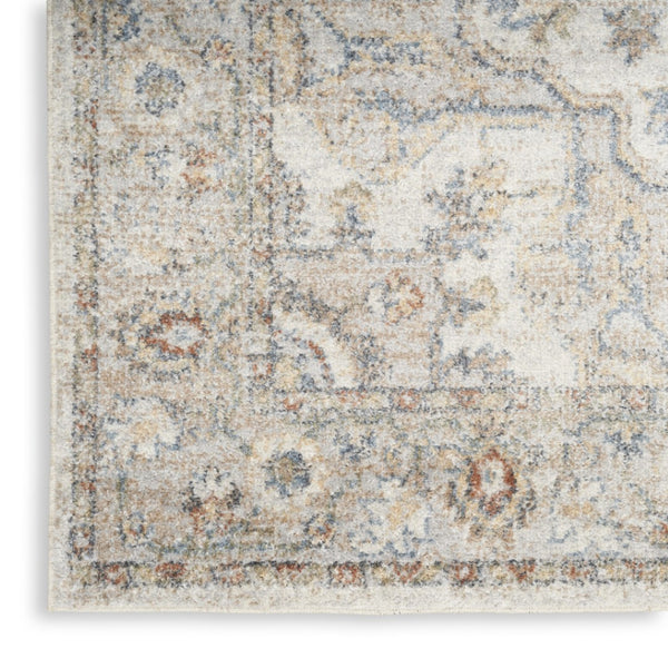 HomeRoots 9' Gray Oriental Power Loom Area Rug - Elegant Design for Cozy Living Spaces & Durability Guaranteed 8' X 10' 521819