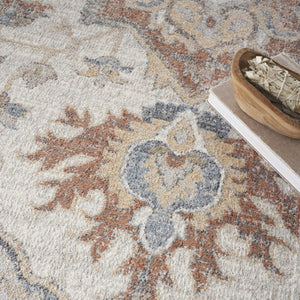 HomeRoots 9' Gray Oriental Power Loom Area Rug - Elegant Design for Cozy Living Spaces & Durability Guaranteed 8' X 10' 521819