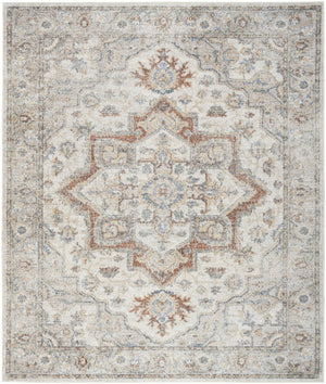 HomeRoots 9' Gray Oriental Power Loom Area Rug - Elegant Design for Cozy Living Spaces & Durability Guaranteed 8' X 10' 521819