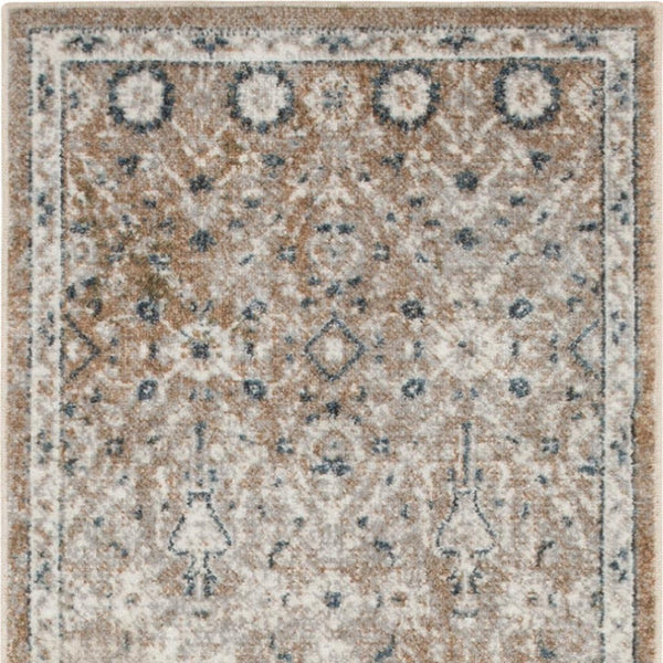 HomeRoots 9' Gray Oriental Power Loom Area Rug - Elegant Design for Cozy Living Spaces & Durability Guaranteed 7' X 9' 521820