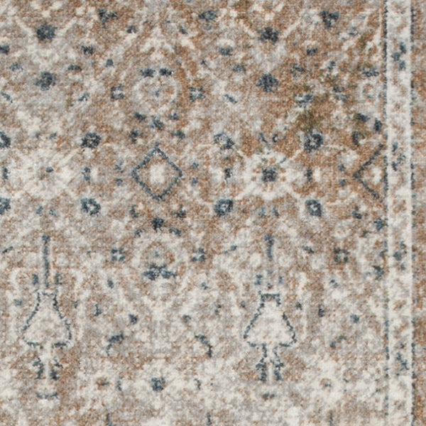 HomeRoots 9' Gray Oriental Power Loom Area Rug - Elegant Design for Cozy Living Spaces & Durability Guaranteed 7' X 9' 521820