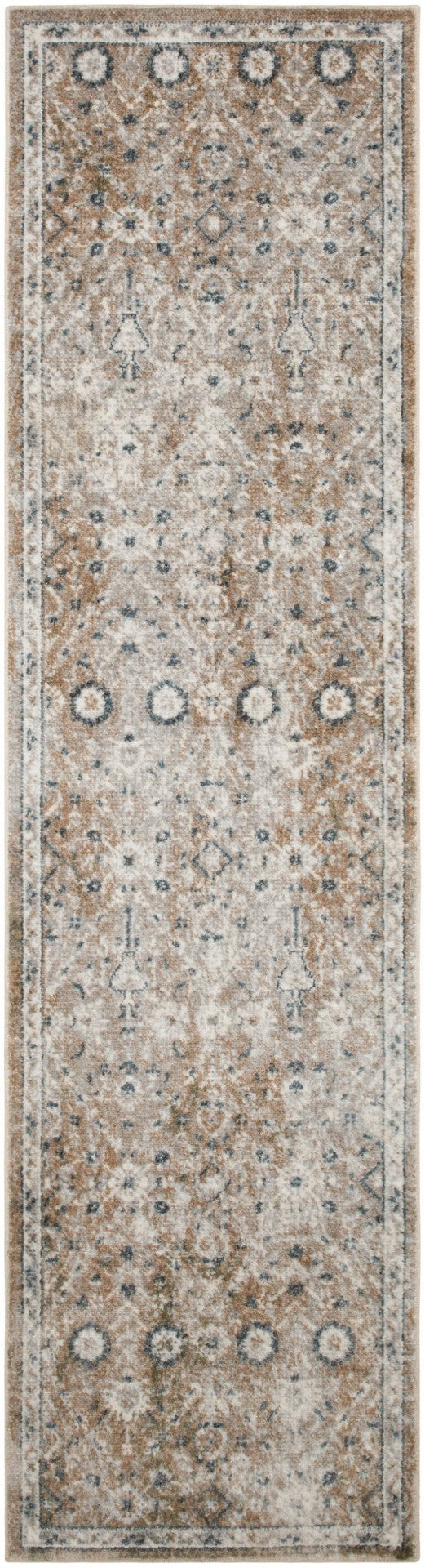 HomeRoots 9' Gray Oriental Power Loom Area Rug - Elegant Design for Cozy Living Spaces & Durability Guaranteed 7' X 9' 521820