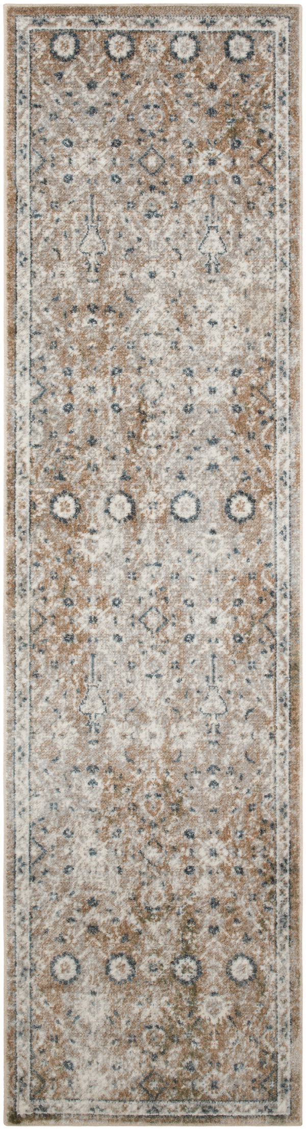 Homeroots 5' X 7' Gray Oriental Power Loom Washable Area Rug  Polyester 521821