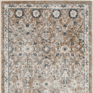 Homeroots 5' X 7' Gray Oriental Power Loom Washable Area Rug  Polyester 521821