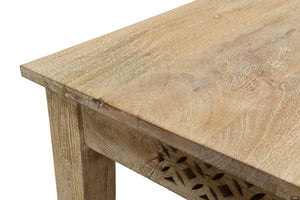 Homeroots 59" White Solid Wood Dining Table   521825