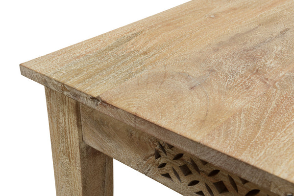 Homeroots 59" White Solid Wood Dining Table   521825