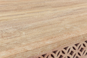 Homeroots 59" White Solid Wood Dining Table   521825