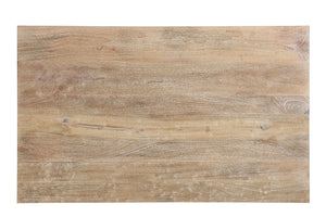 Homeroots 59" White Solid Wood Dining Table   521825