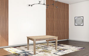 Homeroots 59" White Solid Wood Dining Table   521825