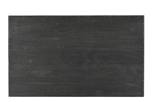 Homeroots 60" Black Solid Wood Dining Table   521836