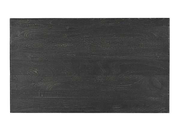 Homeroots 60" Black Solid Wood Dining Table   521836