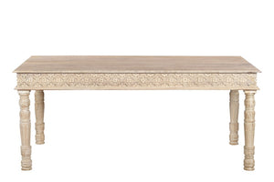 72 Inch Solid Wood Dining Table Spacious Rectangular Surface for Elegant Family Gatherings