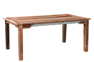 Homeroots 72" Brown Solid Wood Dining Table   521841