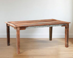 Homeroots 72" Brown Solid Wood Dining Table   521841