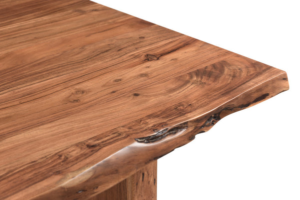 Homeroots 84" Brown Solid Wood Dining Table   521852