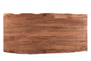 Homeroots 84" Brown Solid Wood Dining Table   521852