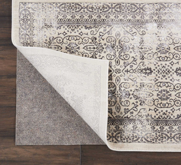 HomeRoots 9' X 13' Gray Non-Slip Rug Pad - Durable, Cushioned, and Safe Solution for All Floor Types! 521880