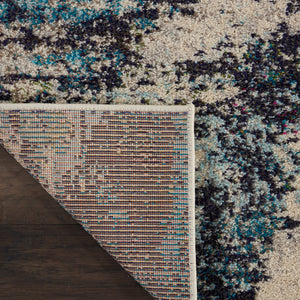 Homeroots 9' X 12' Ivory Abstract Power Loom Area Rug  Polypropylene 521888