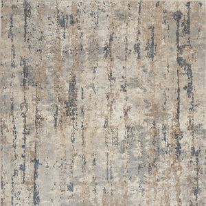 Homeroots 6' X 9' Beige Abstract Power Loom Area Rug  Polypropylene 521908