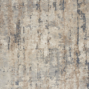 Homeroots 6' X 9' Beige Abstract Power Loom Area Rug  Polypropylene 521908