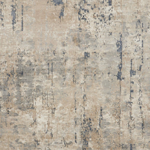 Homeroots 7' X 10' Beige Abstract Power Loom Area Rug  Polypropylene 521910