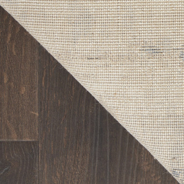 Homeroots 10' Beige And Ivory Abstract Power Loom Runner Rug  Polypropylene,Polyester 521911