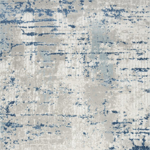 Homeroots 6' X 9' Ivory Abstract Power Loom Area Rug  Polypropylene 521914