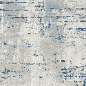 Homeroots 6' X 9' Ivory Abstract Power Loom Area Rug  Polypropylene 521914