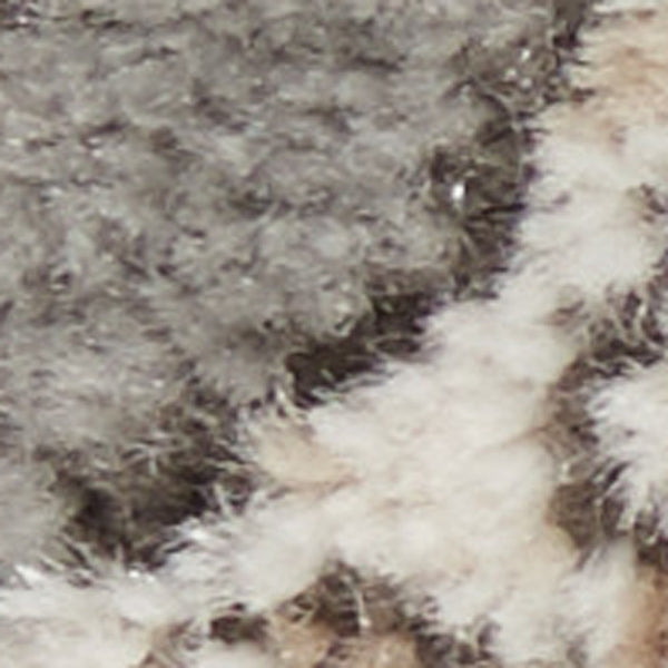 Homeroots 10' Gray And Ivory Medallion Power Loom Runner Rug  Polypropylene,Polyester 521923