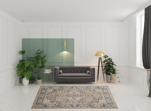HomeRoots 8' Ivory Floral Power Loom Area Rug - Timeless Elegance for Living Rooms, Bedrooms, and More! 8' X 10' 521925