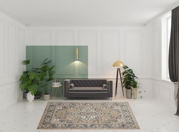 HomeRoots 8' Ivory Floral Power Loom Area Rug - Timeless Elegance for Living Rooms, Bedrooms, and More! 8' X 10' 521925