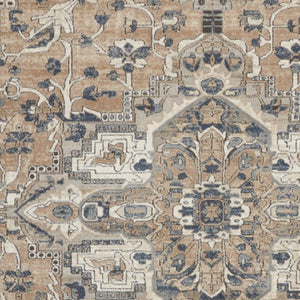 HomeRoots 8' Ivory Floral Power Loom Area Rug - Timeless Elegance for Living Rooms, Bedrooms, and More! 10' X 14' 521930
