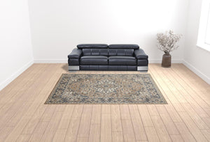 HomeRoots 8' Ivory Floral Power Loom Area Rug - Timeless Elegance for Living Rooms, Bedrooms, and More! 9' X 12' 521932