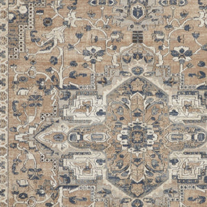 HomeRoots 8' Ivory Floral Power Loom Area Rug - Timeless Elegance for Living Rooms, Bedrooms, and More! 9' X 12' 521932